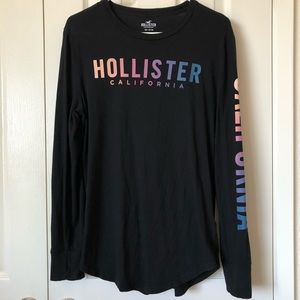 🥳Ombré Logo Graphic Long Sleeve